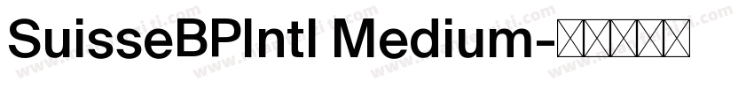 SuisseBPIntl Medium字体转换